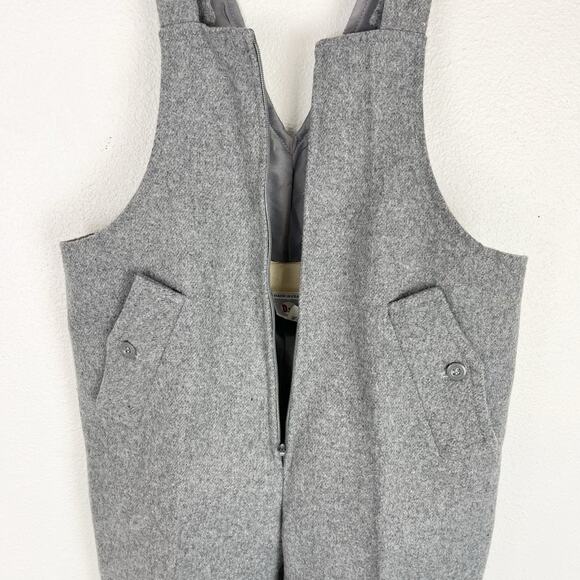 Vintage Dan Jean Boy Wool Blend Overalls Gray Outerwear Lined France EU 6 Years - Picture 5 of 11